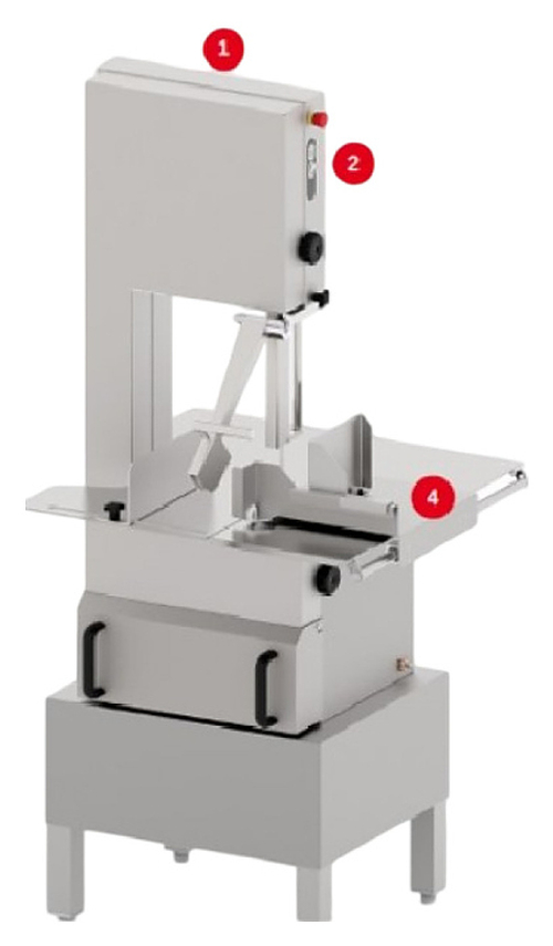 Пила для резки мяса Apach ASWX155A 1ф