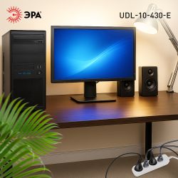 Удлинитель электрический ЭРА UDL-10-430-E Greenline 4 розетки с заземлением 3м ПВС 3x0.75мм2