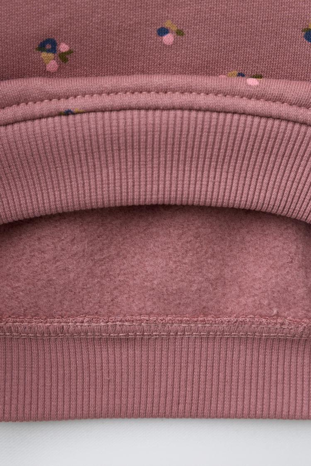 ZARA КОМПЛЕКТ ИЗ ТОЛСТОВКИ И ЛЕГИНСОВ С ЦВЕТОЧНЫМ ПРИНТОМ, РОЗОВАТЫЙ