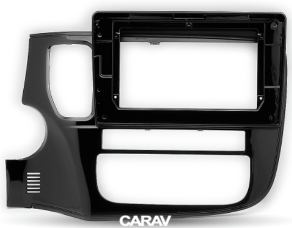 РАМКА MITSUBISHI Outlander 15+ руль слева 10.1" черная-глянц CARAV 22-493