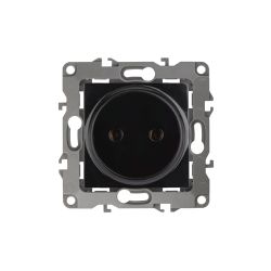 12-2105-06 ЭРА Розетка 2P, 16A-250В, IP20, Эра12, чёрный