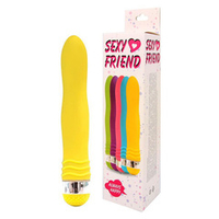 Желтый эргономичный вибратор 17,5см Bior Toys Sexy Friend SF-70232-4