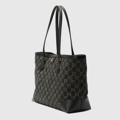 Сумка-тоут Gucci Ophidia среднего размера черный