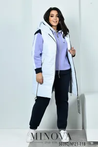 Костюм 21-118-сиреневый-белый Minova