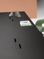 Стол ламинированный с каналом для протяжки проводов Scab Design Squid OF, терракотовый, черный fenix