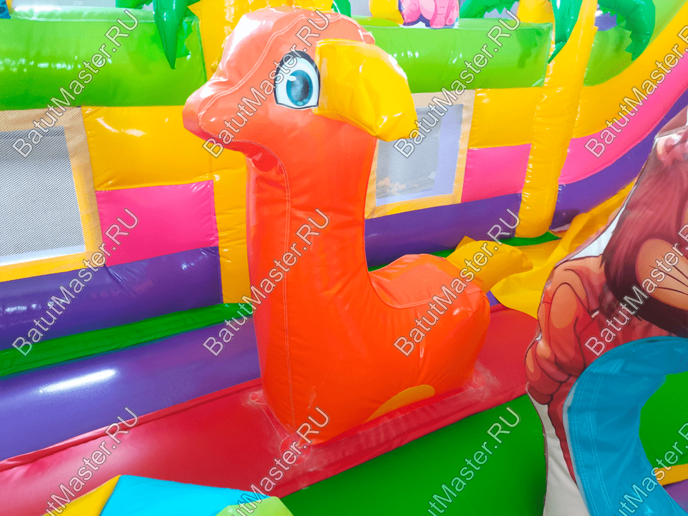 Коммерческий надувной батут "Звериная команда 2" 8*3,5*5 м