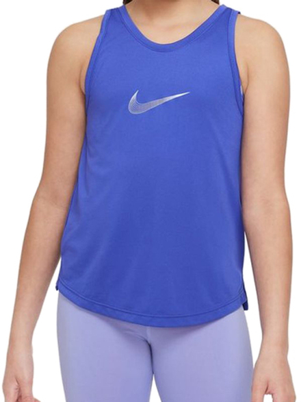 Футболка для девочки Nike Dri-Fit One Training Tank - lapis/light thistle