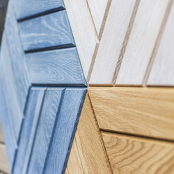 Деревянная мозаика для стен Wood Mosaic Куба Старинный