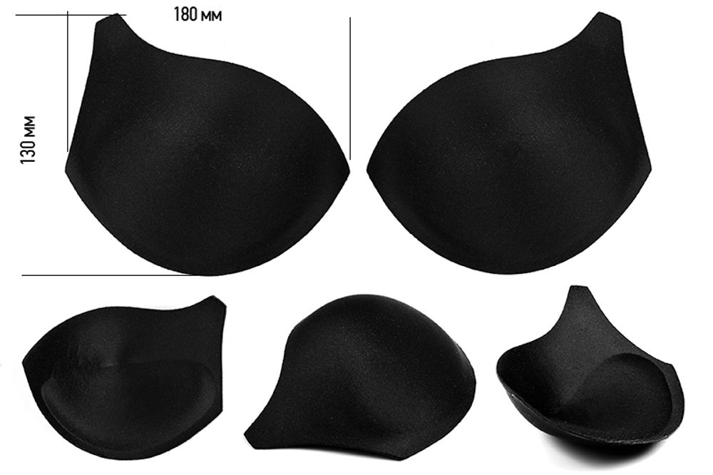 Чашечки push-up черные 95 (95B-90C-85D-80E-75F)
