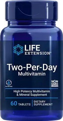 Two-Per-Day Мультивитамины 60 таблеток Life Extension