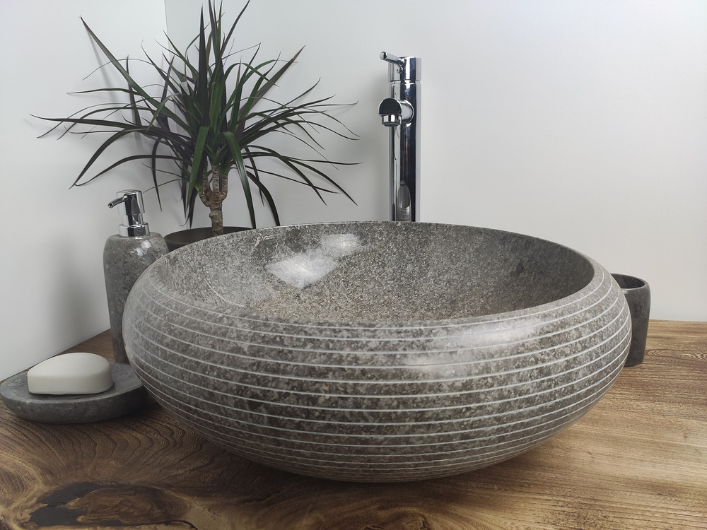 Раковина из мрамора Donut Grey Allur DM-60180 45*45*15