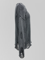 Свитер by Gor 9402 удлиненный рваный стиль