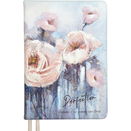 Ежедневник недат. А5 deVENTE Perfection 272 стр.,голубой ,тв.обл.,кожзам, ляссе