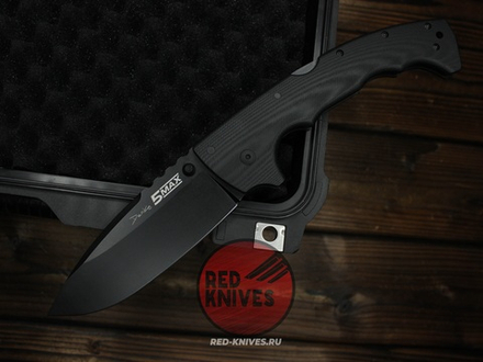 Нож Cold Steel 5 Max - руокять черный G10, черный клинок