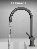 Смеситель для кухни Abelsberg Aera AWF70029GM цвет Космическая сталь