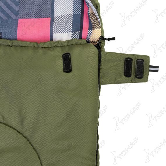 Спальный мешок TRAVEL 300 (210х70) Hollowfiber зелёный (N-SB-H300-210x70) NISUS