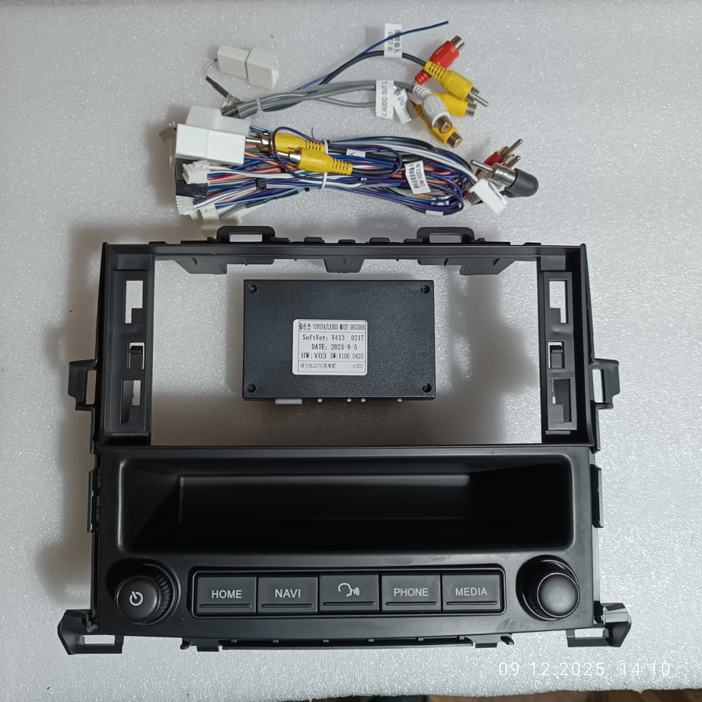 установочный комплект TOYOTA ALPHARD 2010-2014, рамка + проводка KB-SF-SF-1269-2