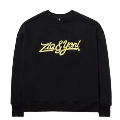 Свитшот ZNY CLASSIC LOGO, черн/салатовый принт