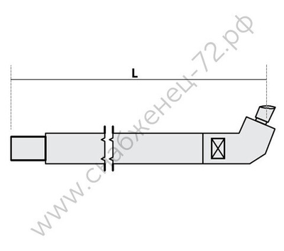 FUBAG Нижнее плечо наклонное O 22 х 125мм для серии SG 4-6