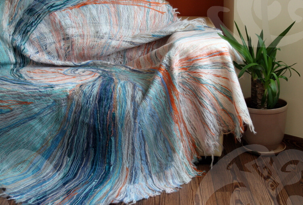 Плед ручной работы «Наутилус»