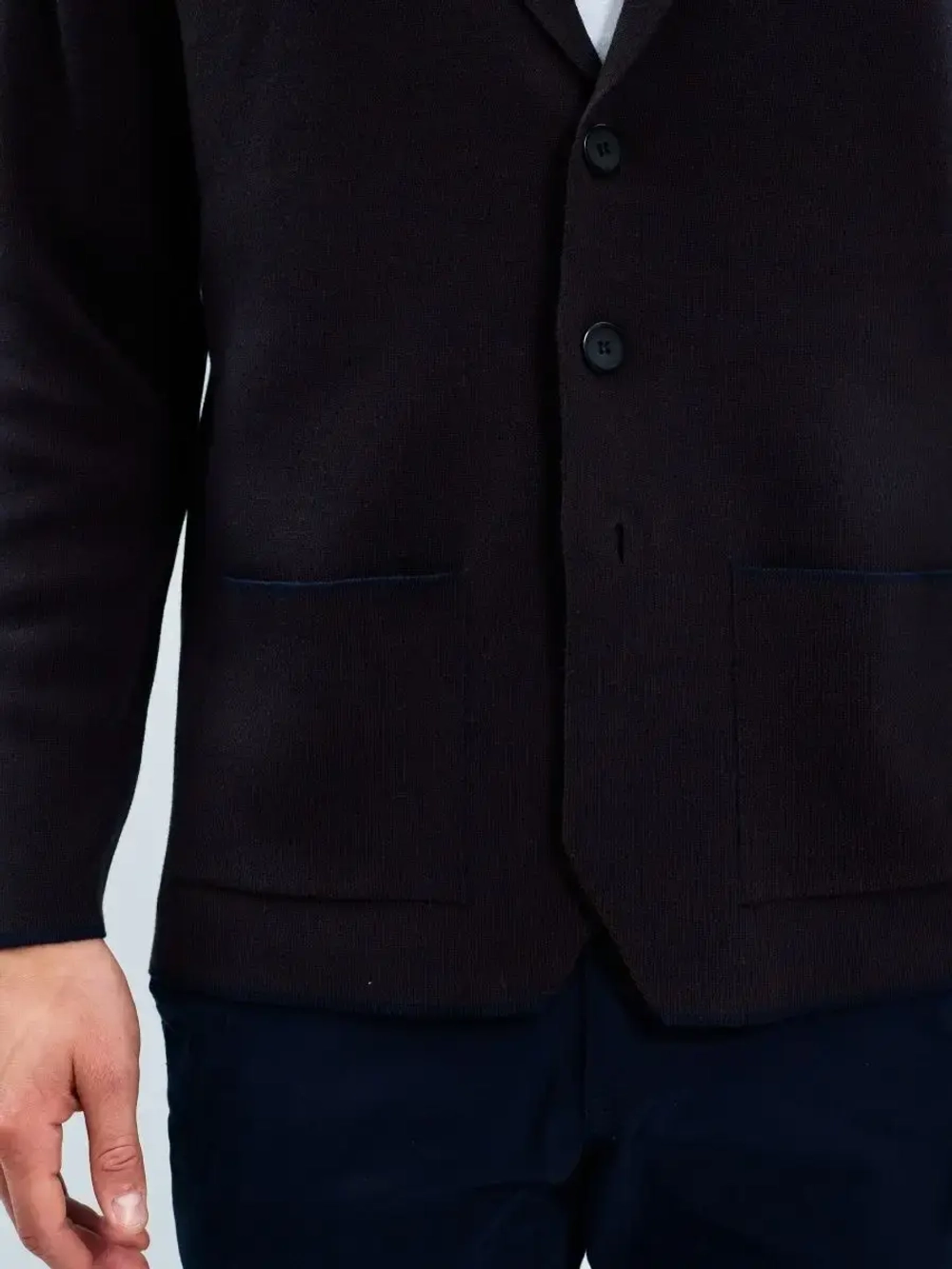 Пиджак вязаный