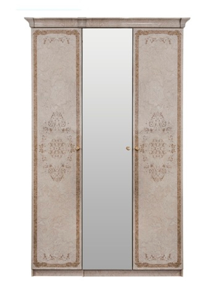 Патрисия (Эра) Шкаф трехдверный (крем)