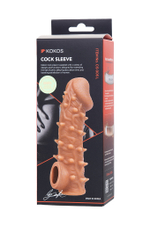 Насадка Kokos с дополнительной стимуляцией телесная 17,6 см