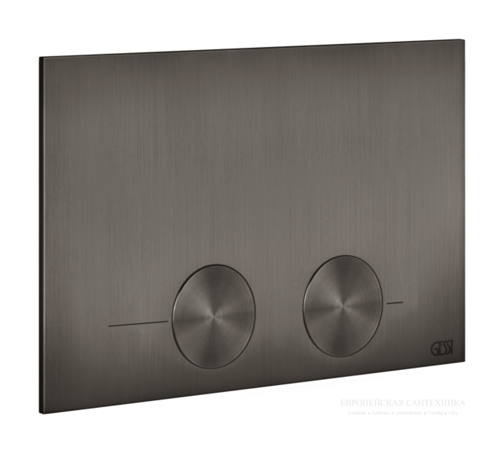 Клавиша смыва Gessi Origini, для инсталляции Tece (TeceProfil, TeceBox), 215х145х5 мм, цвет Black Metal Brushed PVD