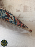 Декоративная гобеленовая наволочка для интерьерной подушки Нью-Йорк 68х47