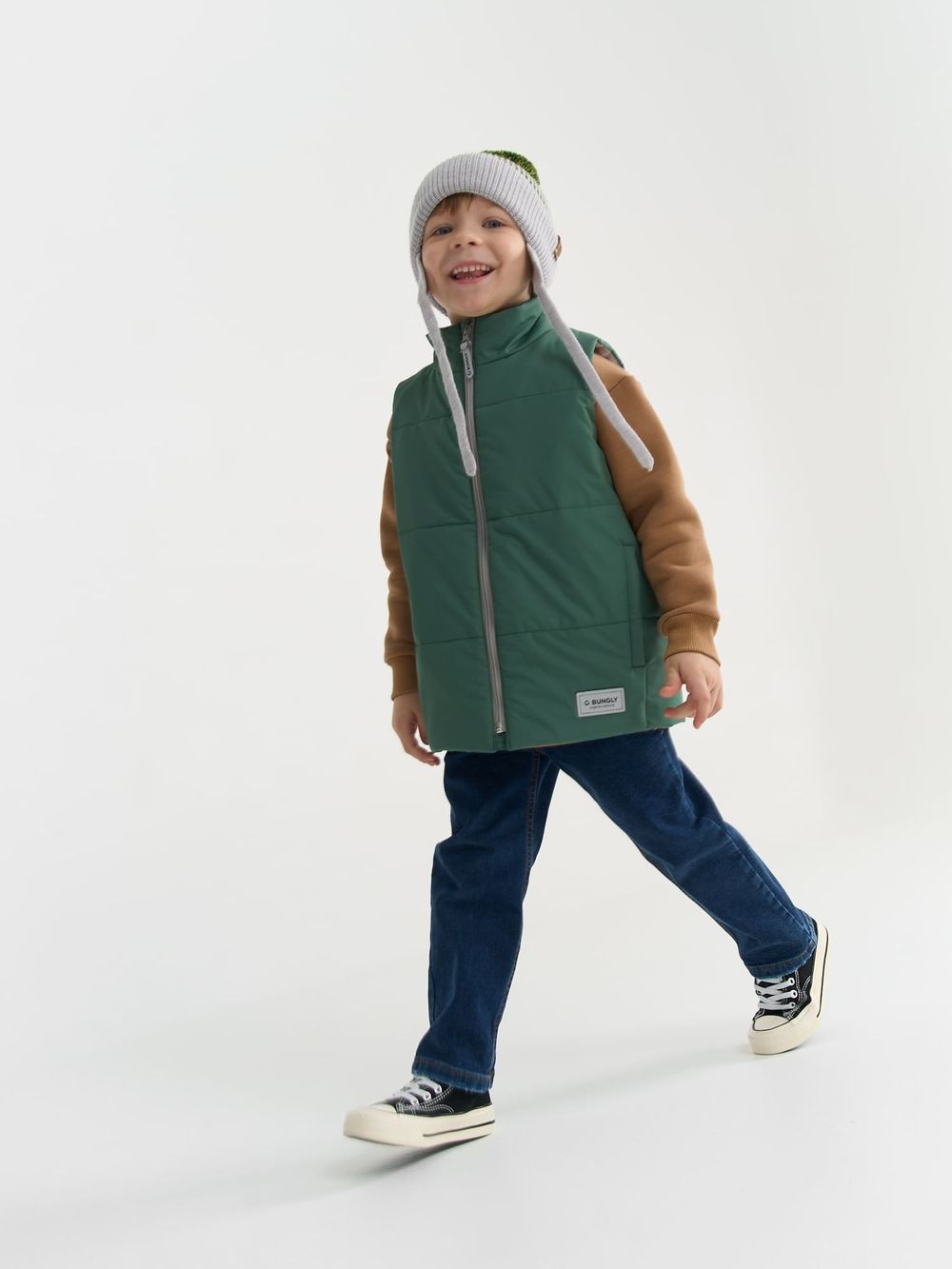 Жилет на молнии с капюшоном "Ель"