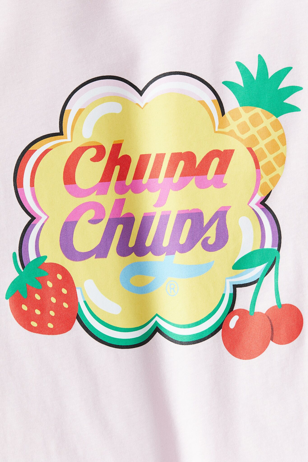 H&M Футболка с принтом, розовый