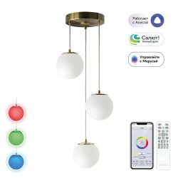 Citilux Адам Смарт CL228A033 RGB LED Умная каскадная люстра Бронза