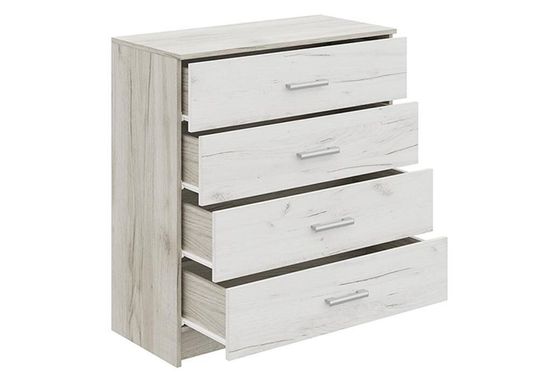 ГАРМОНИЯ КМ 601 комод (Крафт)фасад ДУБ КРАФТ БЕЛЫЙ/корпус ДУБ КРАФТ СЕРЫЙ