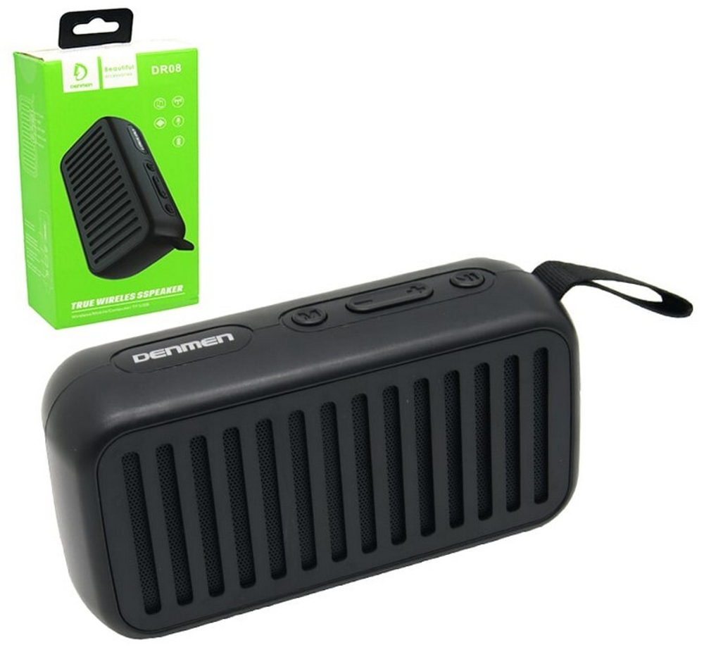 Колонка - Bluetooth DENMEN DR08 (черный)