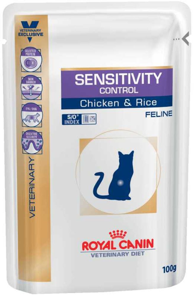 Консервы ROYAL CANIN Sensitivity Control для кошек при пищевой аллергии, с цыпленком, 100 гр