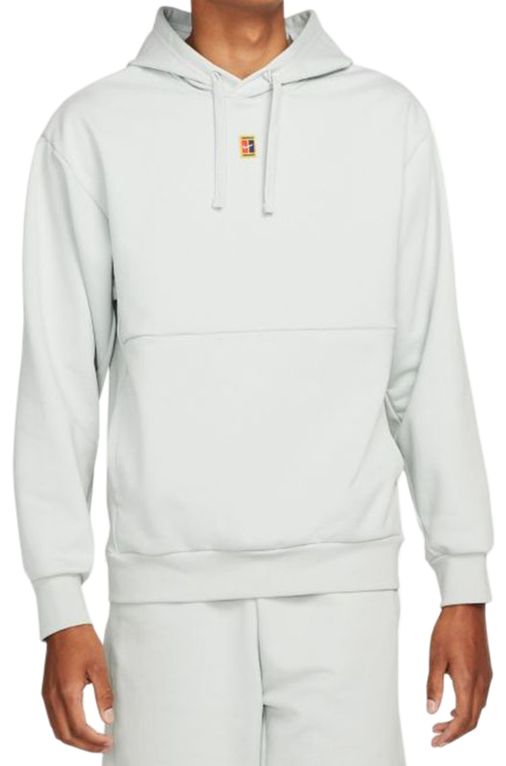 Мужская теннисная кофта Nike Court Fleece Tennis Hoodie M - белый