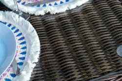 "Сицилия" обеденная группа плетеная, цвет коричневый