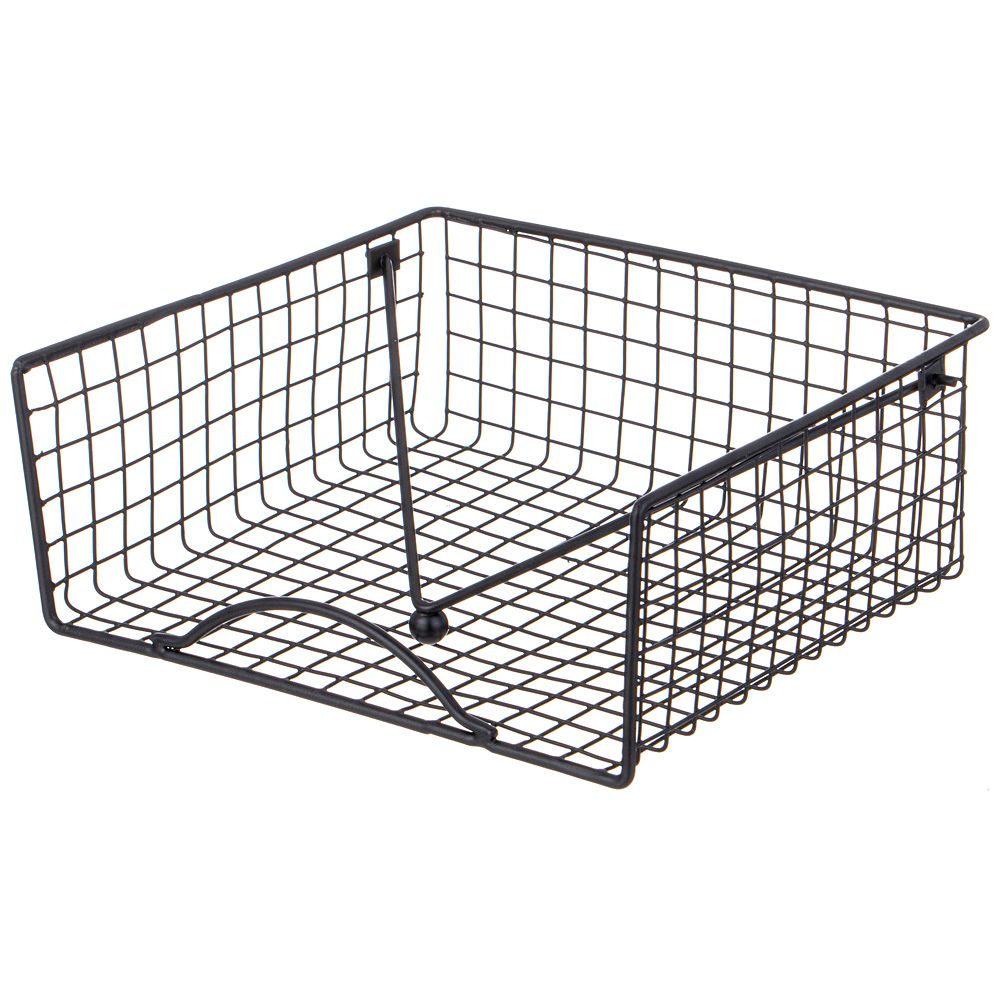 САЛФЕТНИЦА AGNESS 19*19*8СМ ЧЕРНАЯ (КОР=12ШТ)