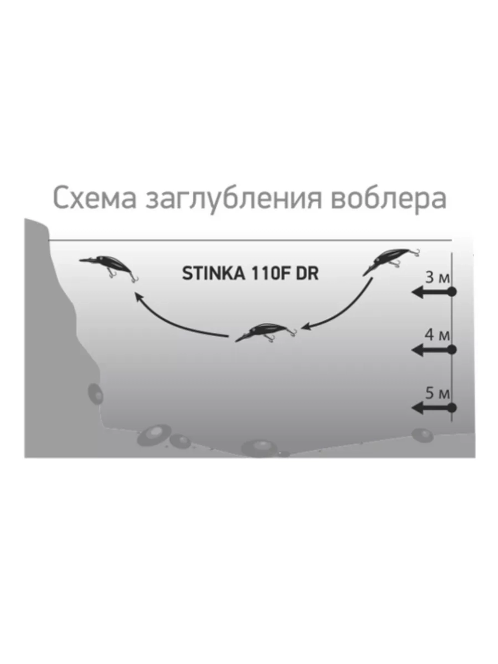 Воблер для троллинга STINKA 110F MDR-003 (110FDR-003) 12 г.