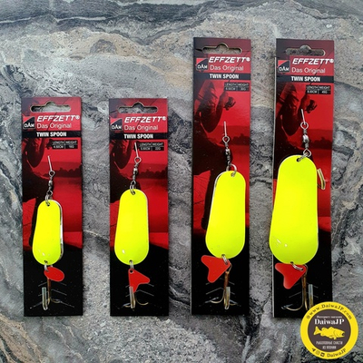 Блесна DAM EFFZETT TWIN LEMON/SILVER