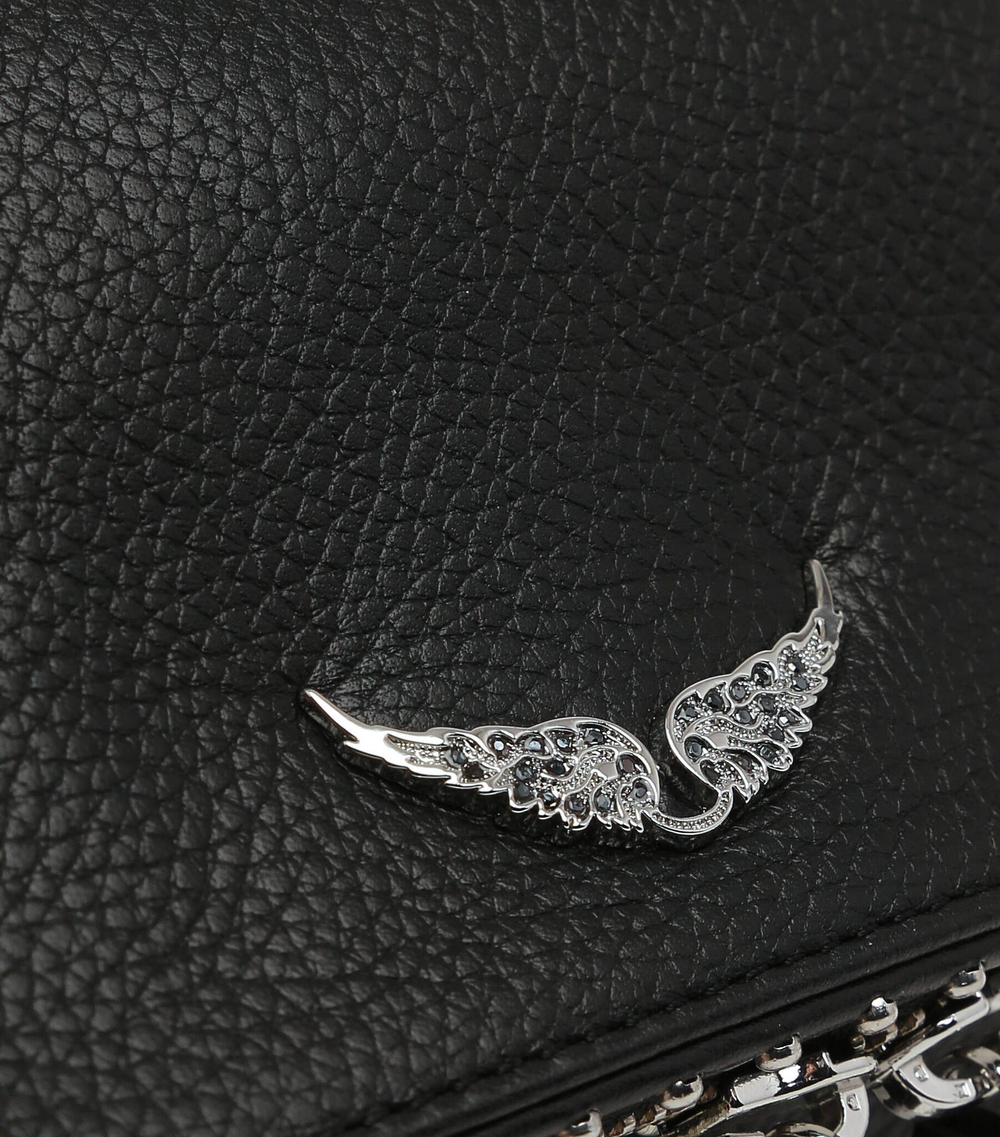 Кожаная сумка-мессенджер ROCK Zadig&Voltaire - черный(LWBA00006)