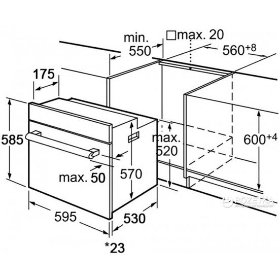 Электрический духовой шкаф Zorg BE11 TT BL черный