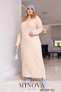 Платье 1531-бежевый Minova
