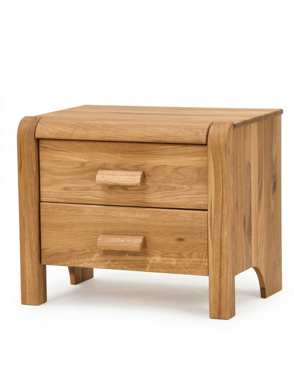 Тумба прикроватная, 55х39х47, Мадейра, напольная, с ящиками, массив дуба, Dipriz
