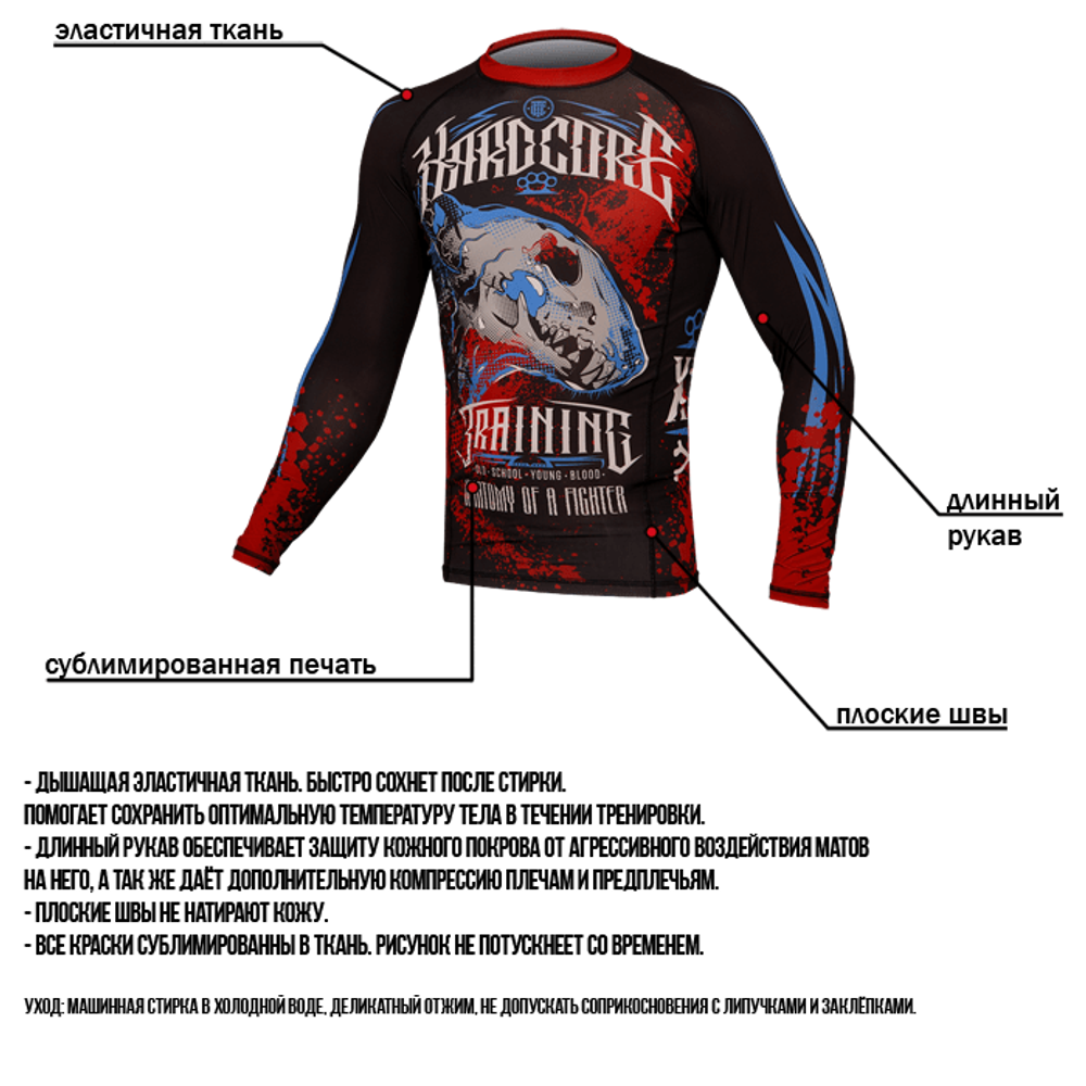 Рашгард HT Anatomy Of A Fighter LS