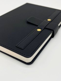 Блокнот А5 линейка 130л черный (8394-3)