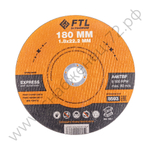 Круг отрезной по металлу FTL Express 180 х 1,8 х 22,2 мм A46TBF