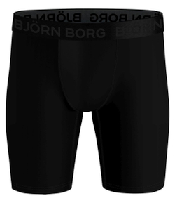 Мужские спортивные боксеры Björn Borg Performance Boxer Long Leg 2P - black/print