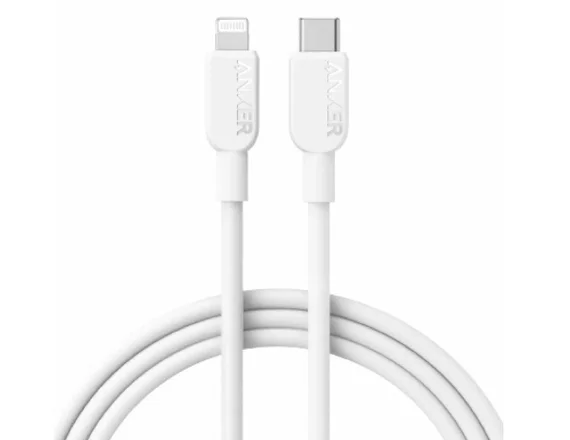 Кабель Anker 310 USB-C to Lightning Nylon Cable 0,9m (white)