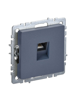 Розетка компьютерная СП RJ45 кат.5E BRITE РК10-БрМ механизм маренго IEK BR-K10-1-K35